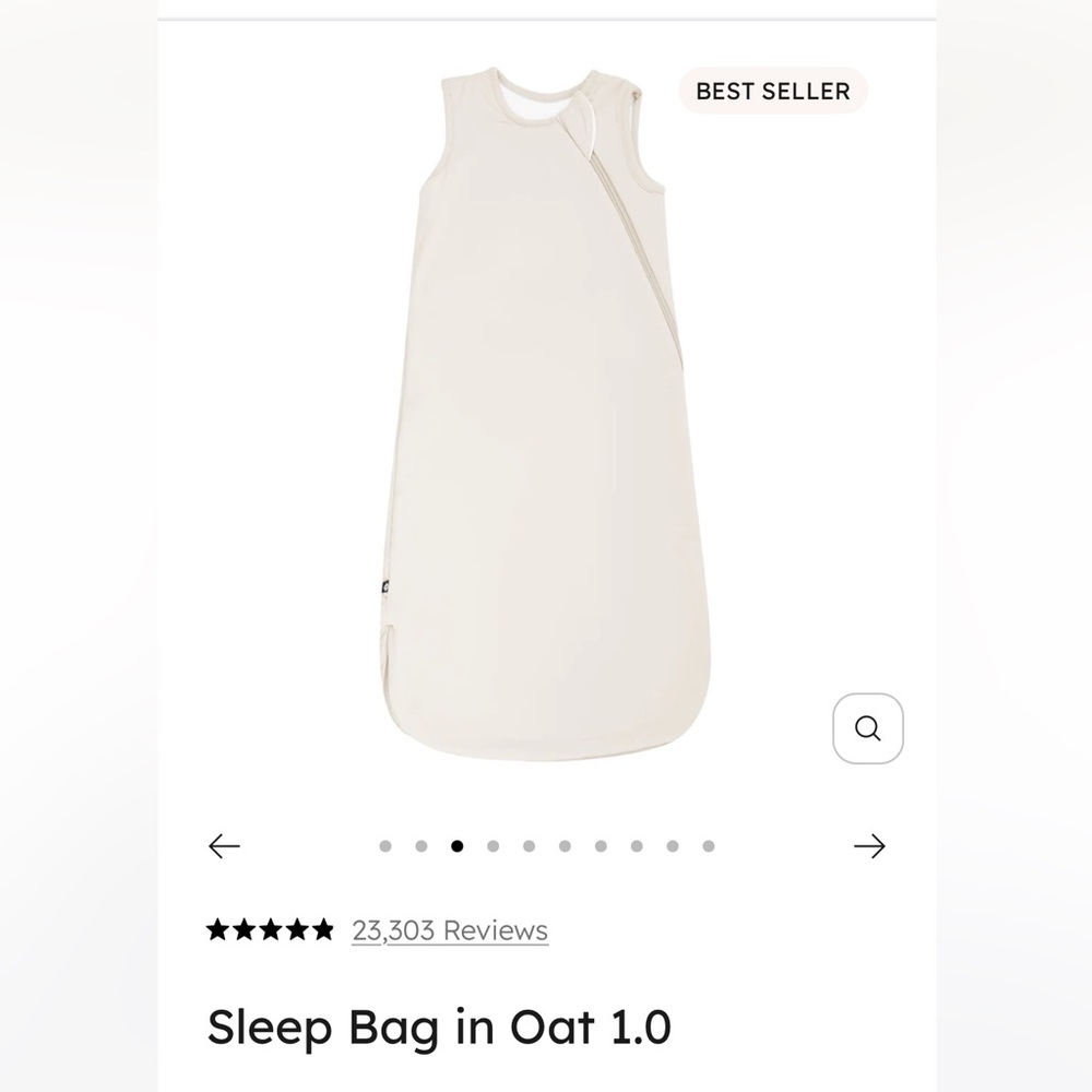 Kyte BABY Oat Sleep Sack 1.0 TOG XS